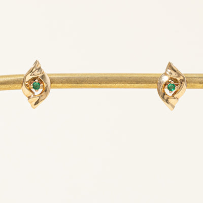 Emerald Stud Earrings | 0.06ctw |