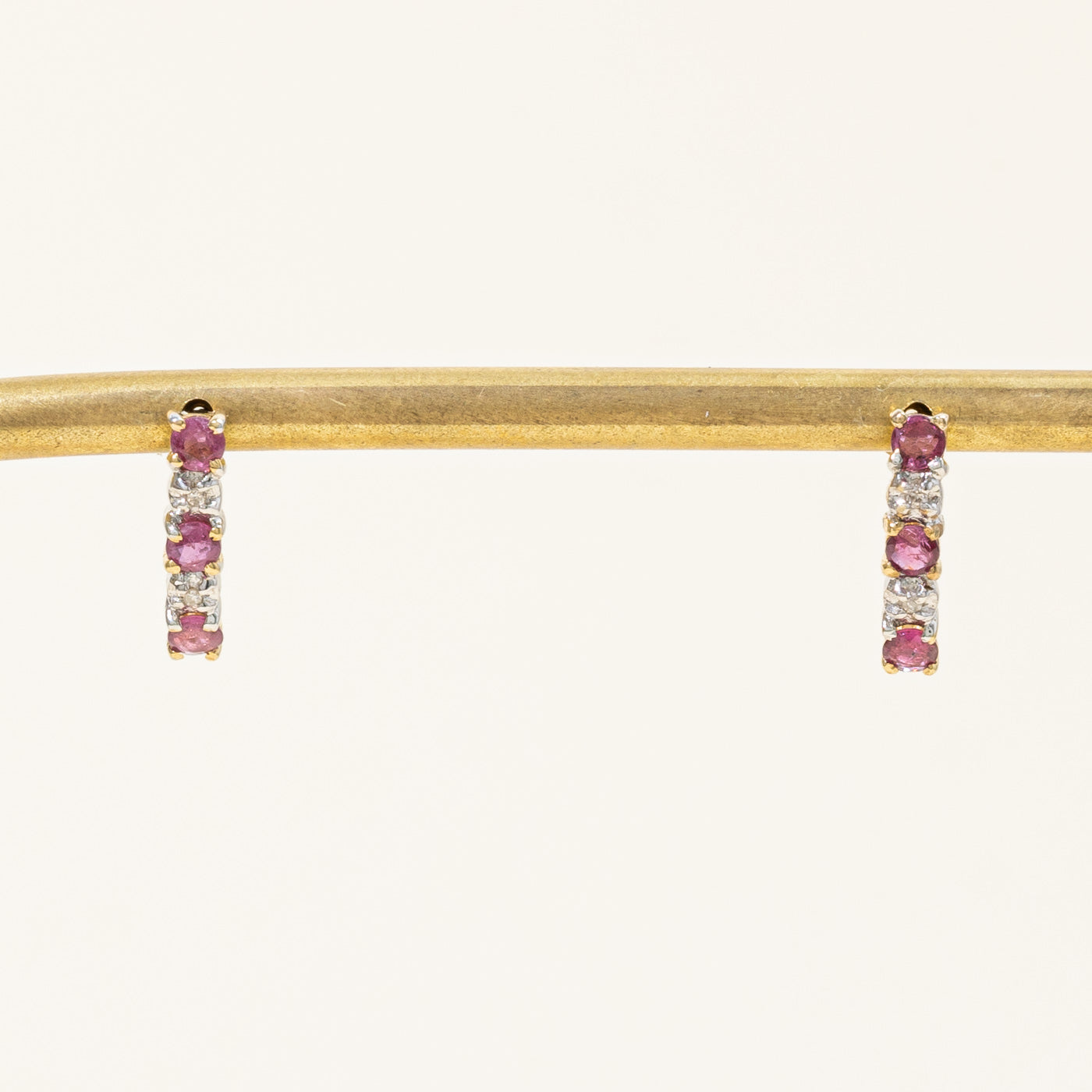 Ruby & Diamond Earrings | 0.48ctw, 0.02ctw |