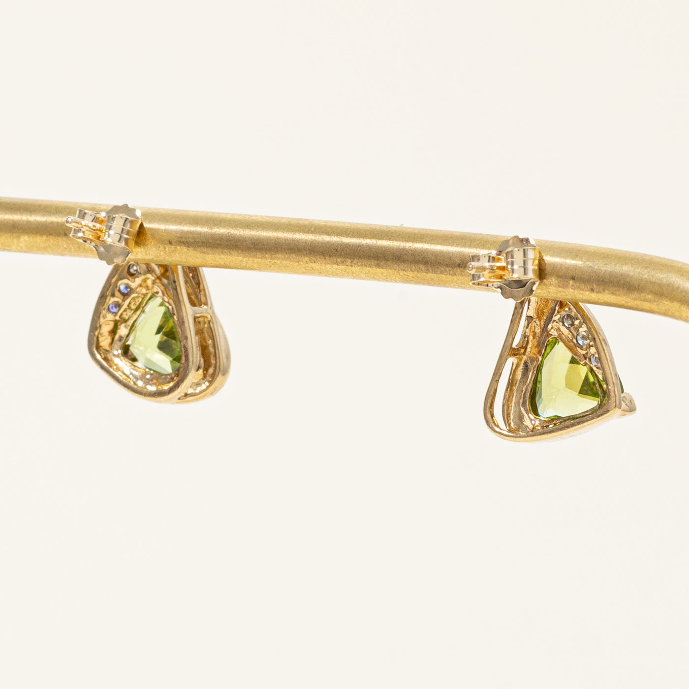 Peridot & Diamond Earrings | 2.00ctw, 0.04ctw |