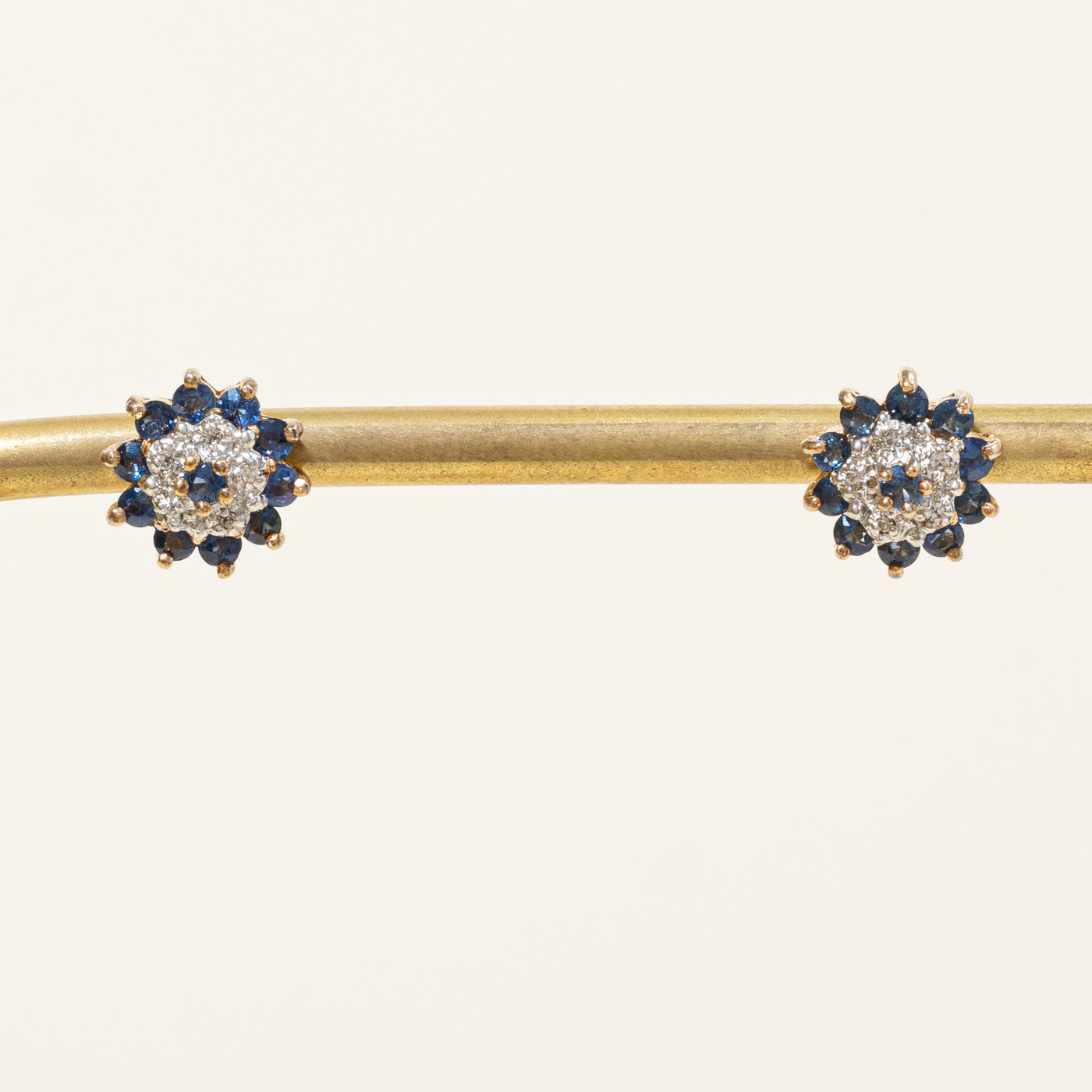 Sapphire & Diamond Earrings | 1.00ctw, 0.03ctw |