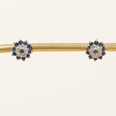 Sapphire & Diamond Earrings | 1.00ctw, 0.03ctw |