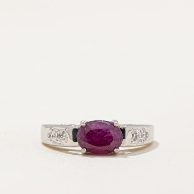 Ruby & Diamond Cocktail Ring | 0.60ct, 0.06ctw | SZ 4.75 |