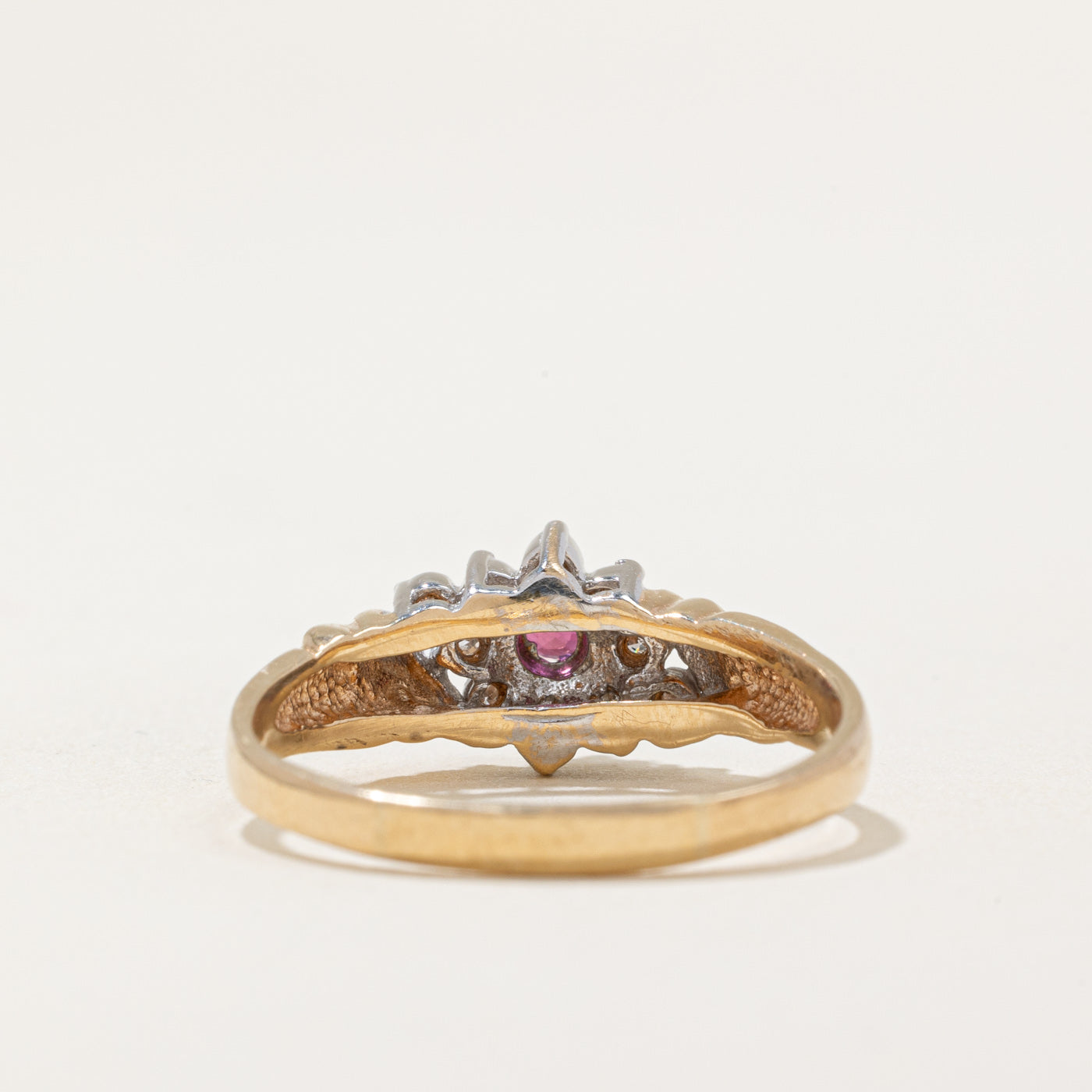 Diamond & Ruby Ring | 0.05ctw, 0.05ct | SZ 8.25 |