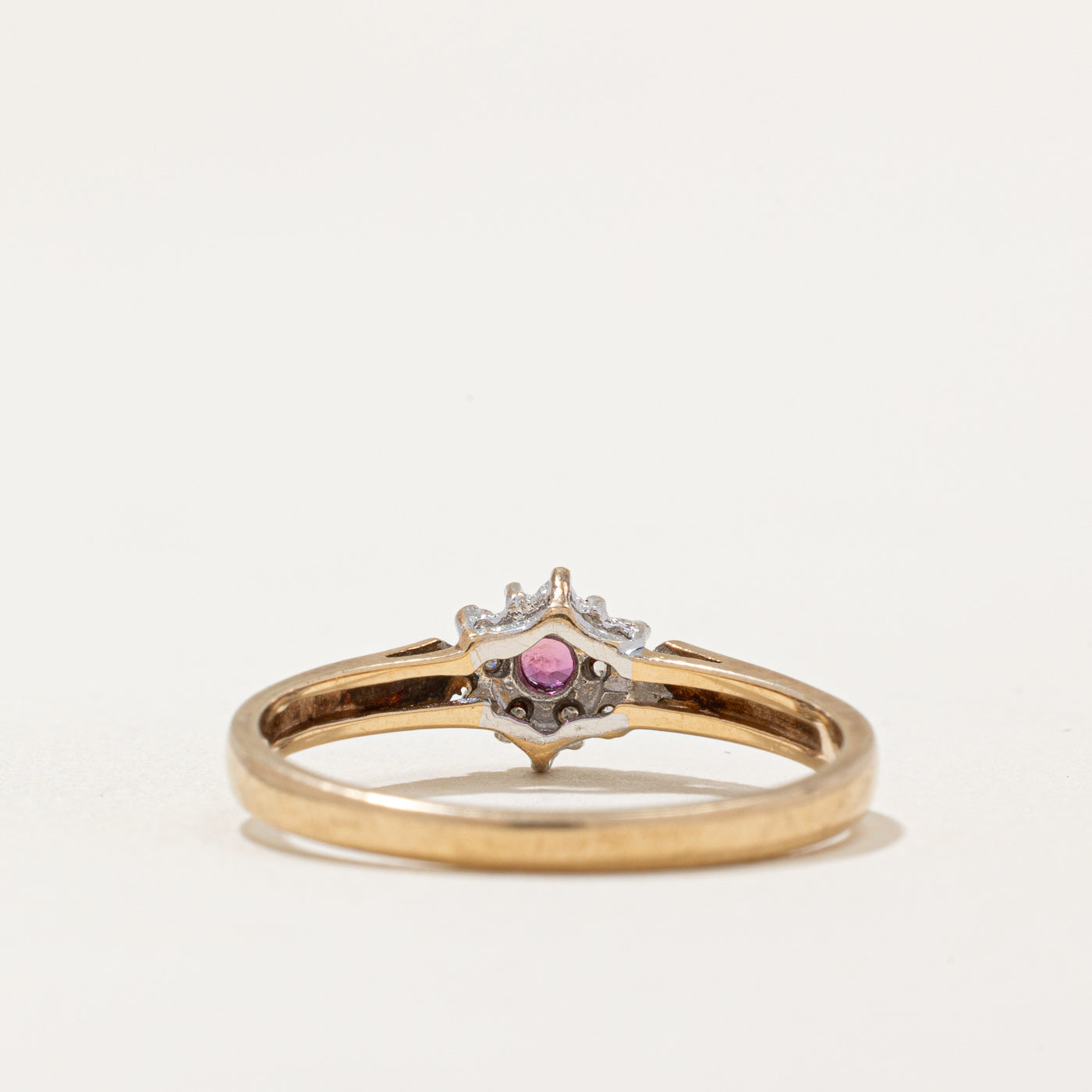Diamond & Ruby Ring | 0.05ctw, 0.015ct | SZ 7.75 |