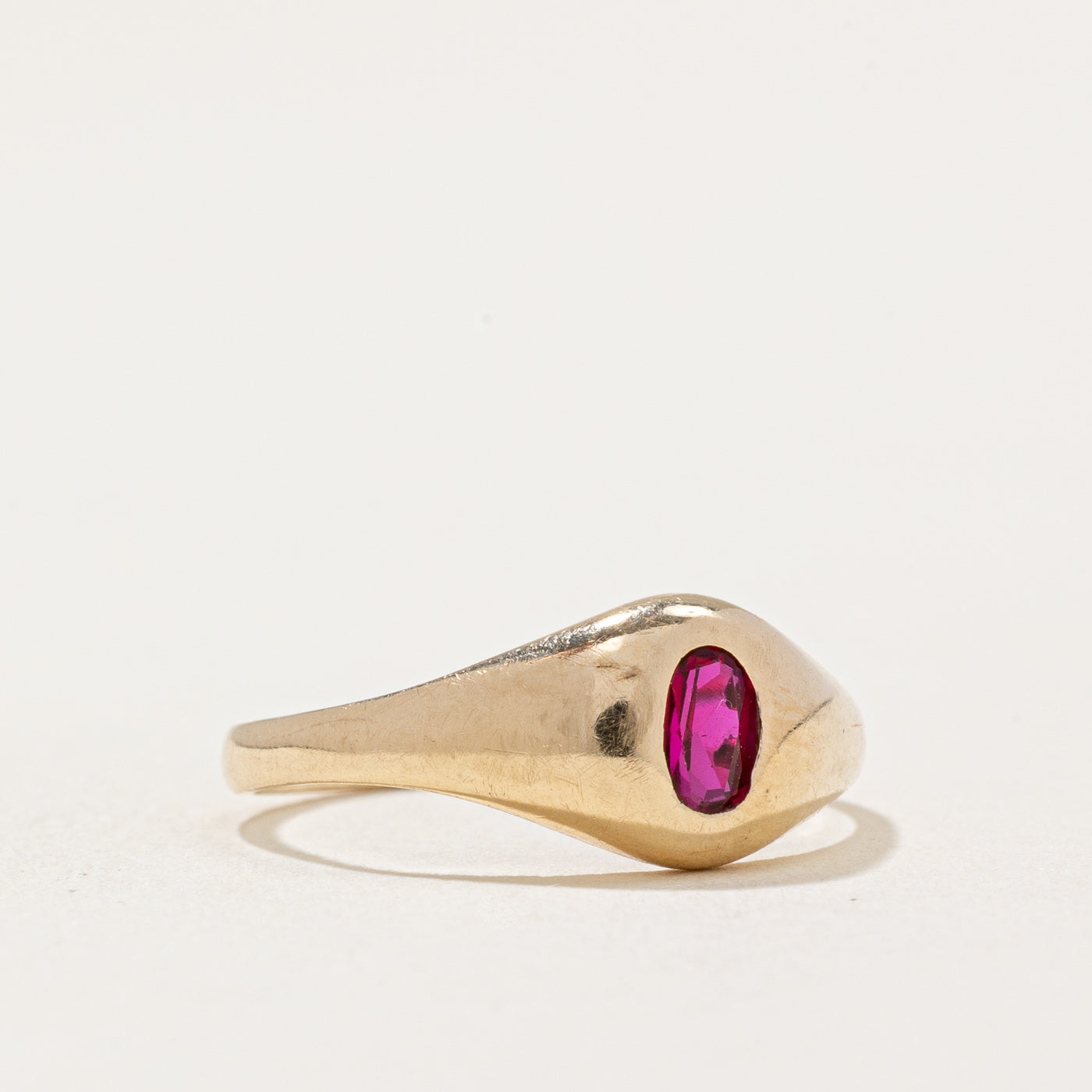 Flush Set Ruby Ring | 0.13ct | SZ 3.75 |