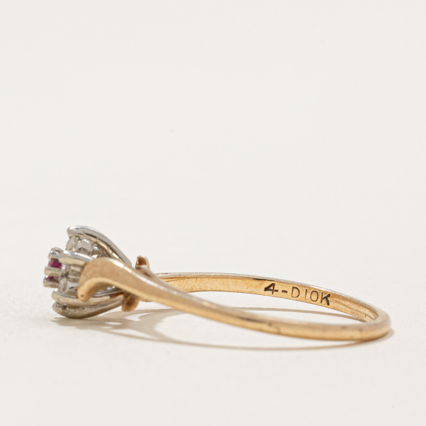 Diamond & Ruby Ring | 0.06ctw, 0.01ct | SZ 5.5 |