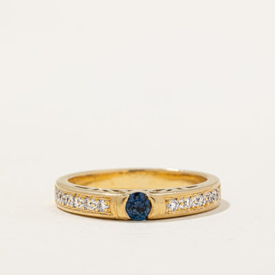 Diamond & Sapphire Ring | 0.22ctw, 0.18ct | SZ 7.75 |