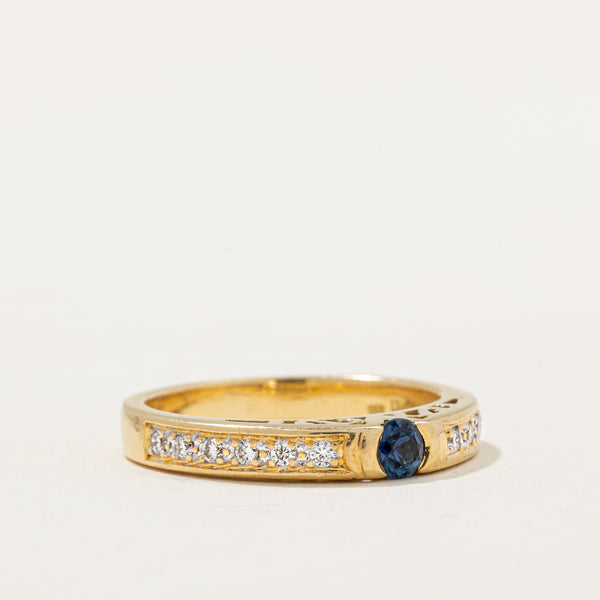 Diamond & Sapphire Ring | 0.22ctw, 0.18ct | SZ 7.75 |