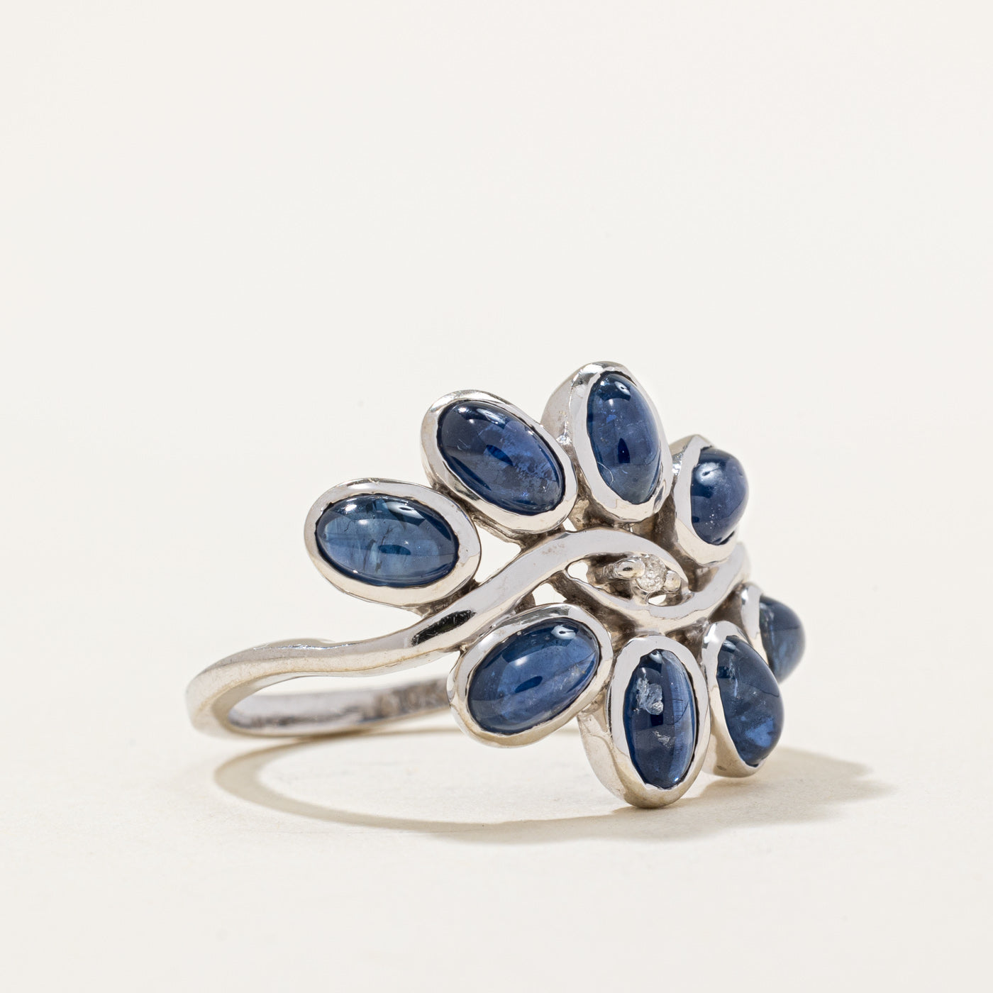 Sapphire & Diamond Cocktail Ring | 3.36ctw, 0.01ct | SZ 6.75 |