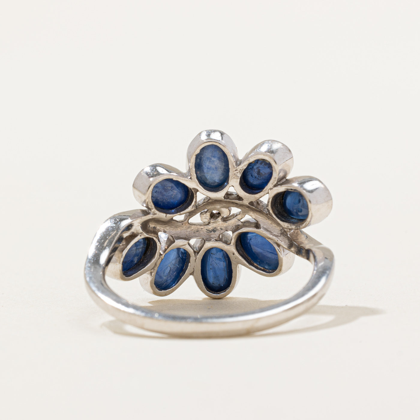 Sapphire & Diamond Cocktail Ring | 3.36ctw, 0.01ct | SZ 6.75 |