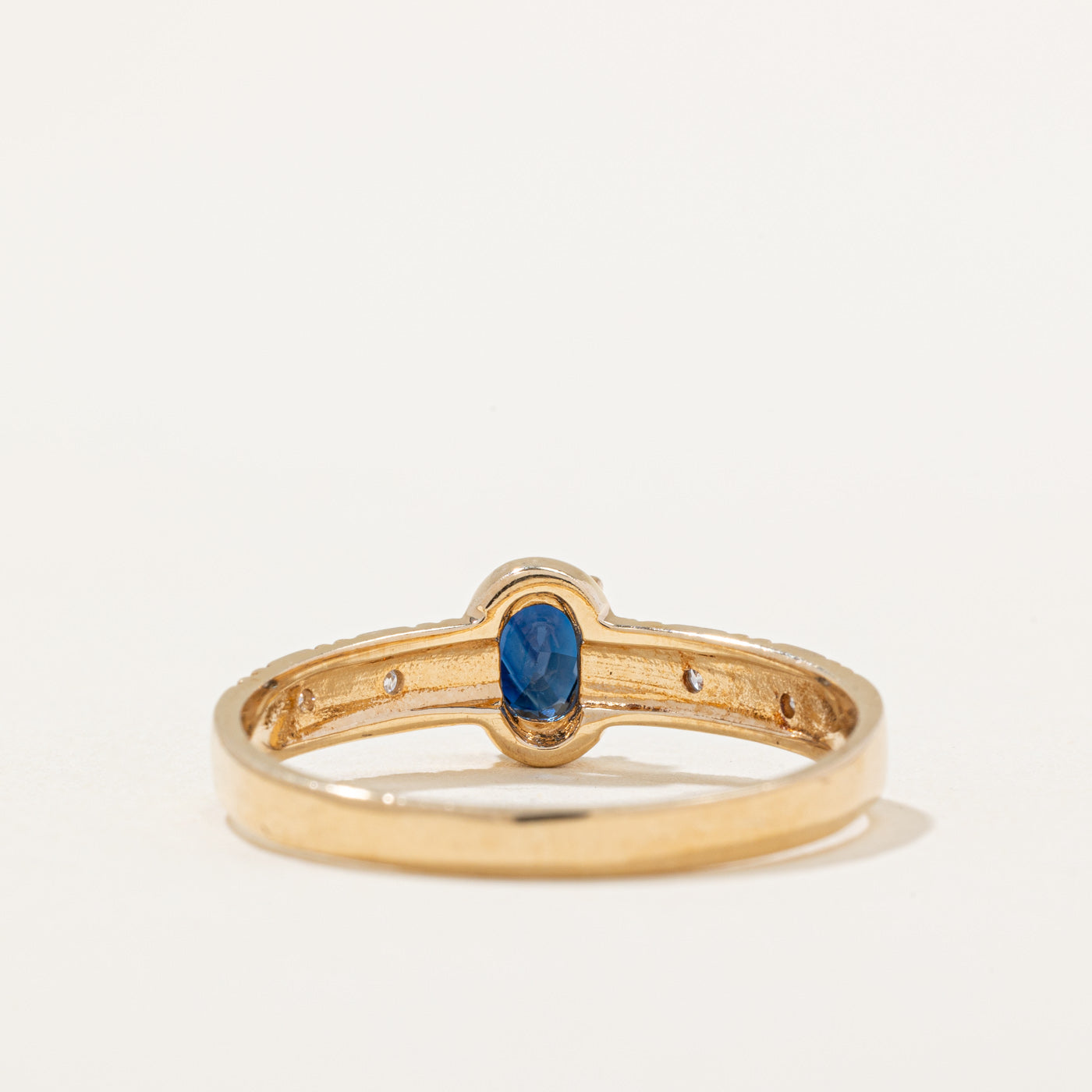 Canadian Sapphire & Diamond Ring | 0.45ct, 0.04ctw | SZ 10.75 |