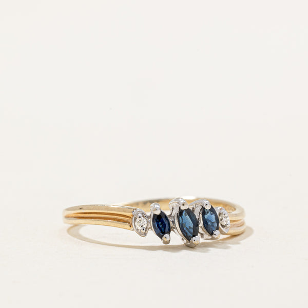 Sapphire & Diamond Ring | 0.15ctw, 0.02ctw | SZ 6.5 |