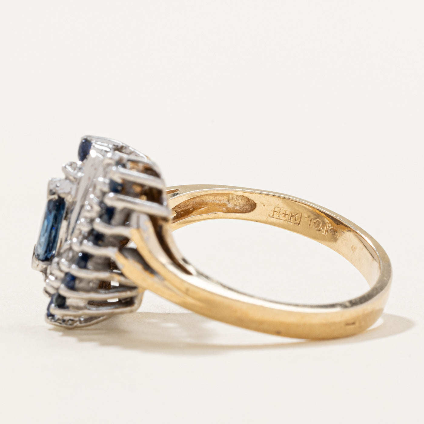 Sapphire & Diamond Cocktail Ring | 0.75ctw, 0.18ctw | SZ 6 |