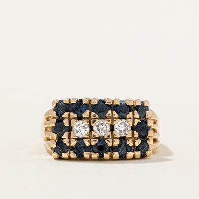 Sapphire & Diamond Cocktail Ring | 0.96ctw, 0.24ctw | SZ 6.5 |