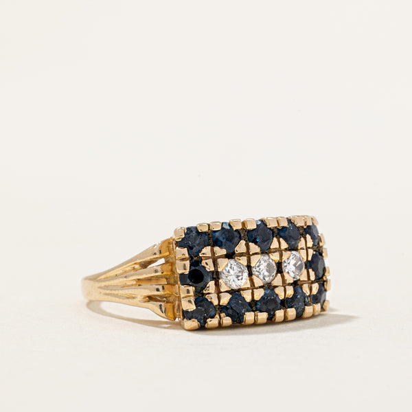 Sapphire & Diamond Cocktail Ring | 0.96ctw, 0.24ctw | SZ 6.5 |