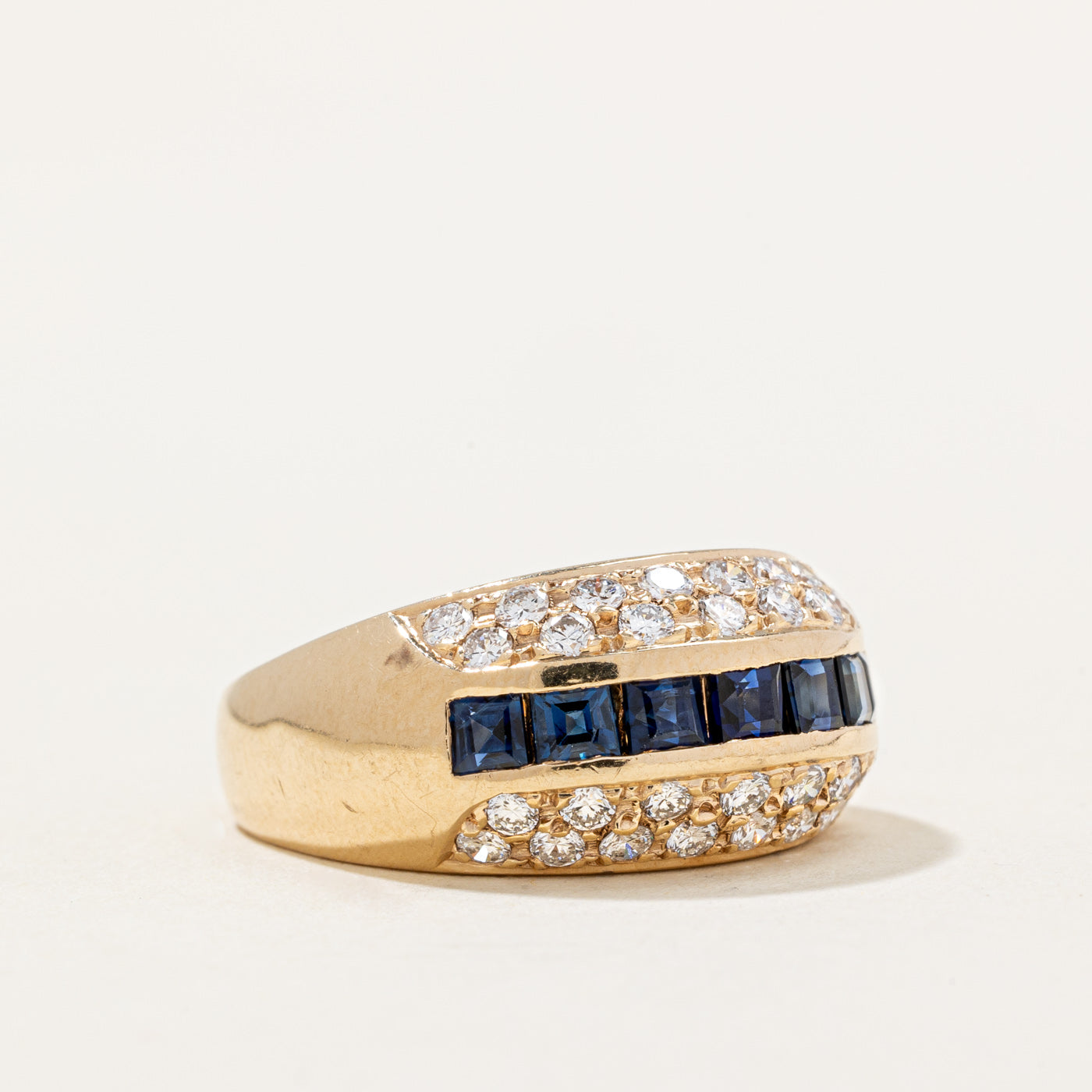 Sapphire & Diamond Cocktail Ring | 0.84ctw, 0.60ctw | SZ 5.25 |
