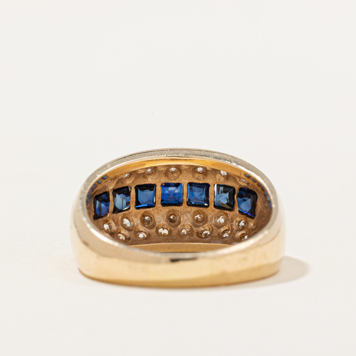 Sapphire & Diamond Cocktail Ring | 0.84ctw, 0.60ctw | SZ 5.25 |