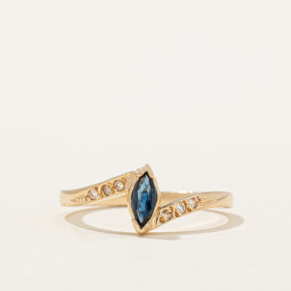 Sapphire & Diamond Ring | 0.17ct, 0.03ctw | SZ 6.5 |