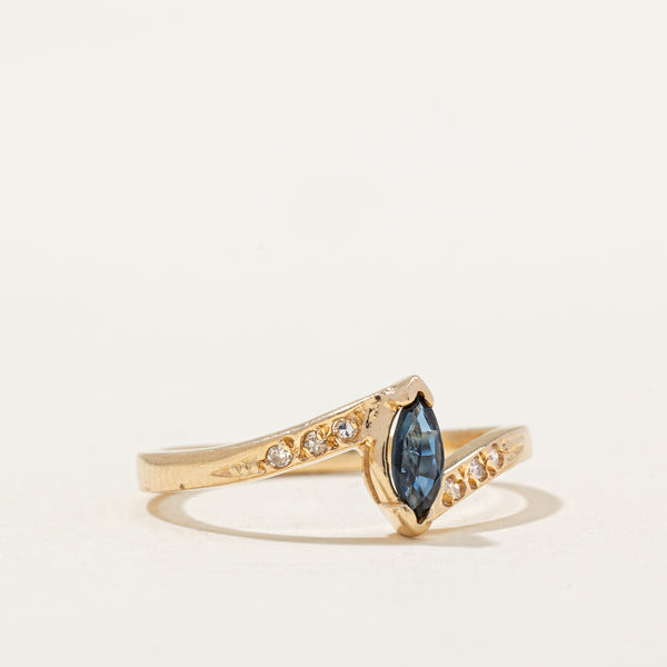 Sapphire & Diamond Ring | 0.17ct, 0.03ctw | SZ 6.5 |