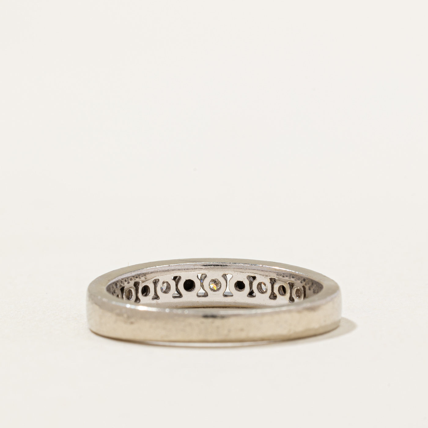 Channel Set Black & White Diamond Ring | 0.50ctw | SZ 6.25 |