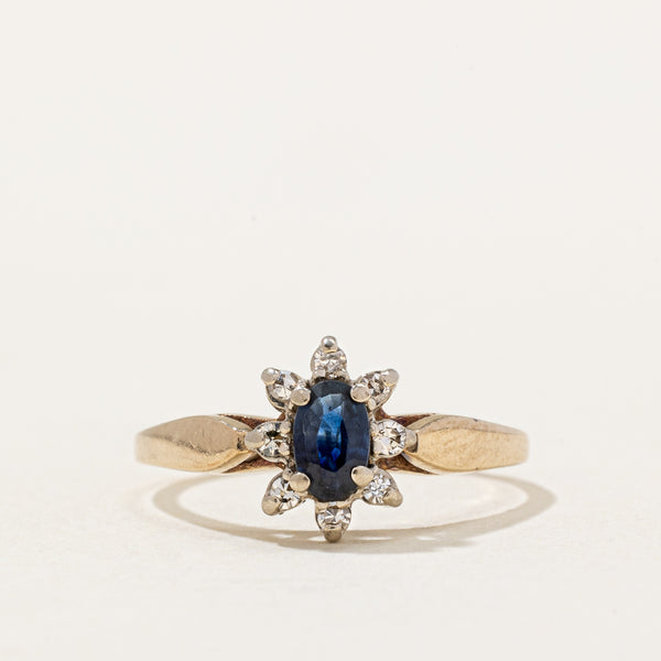 Sapphire & Diamond Halo Ring | 0.20ct, 0.04ctw | SZ 4.25 |