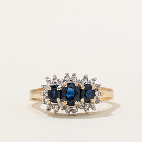 Sapphire & Diamond Ring | 0.75ctw, 0.12ctw | SZ 7.25 |