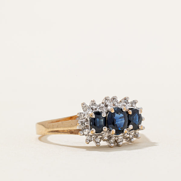 Sapphire & Diamond Ring | 0.75ctw, 0.12ctw | SZ 7.25 |