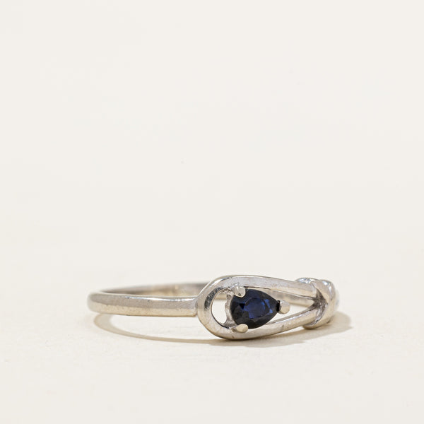 Pear Sapphire Ring | 0.22ct | SZ 7.25 |