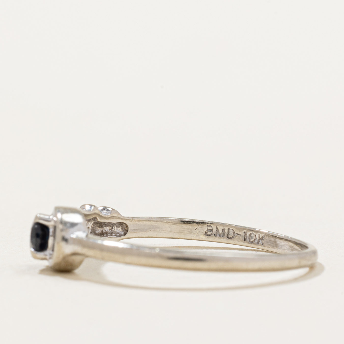 Bague saphir poire | 0,22 ct | Taille 7,25 | 