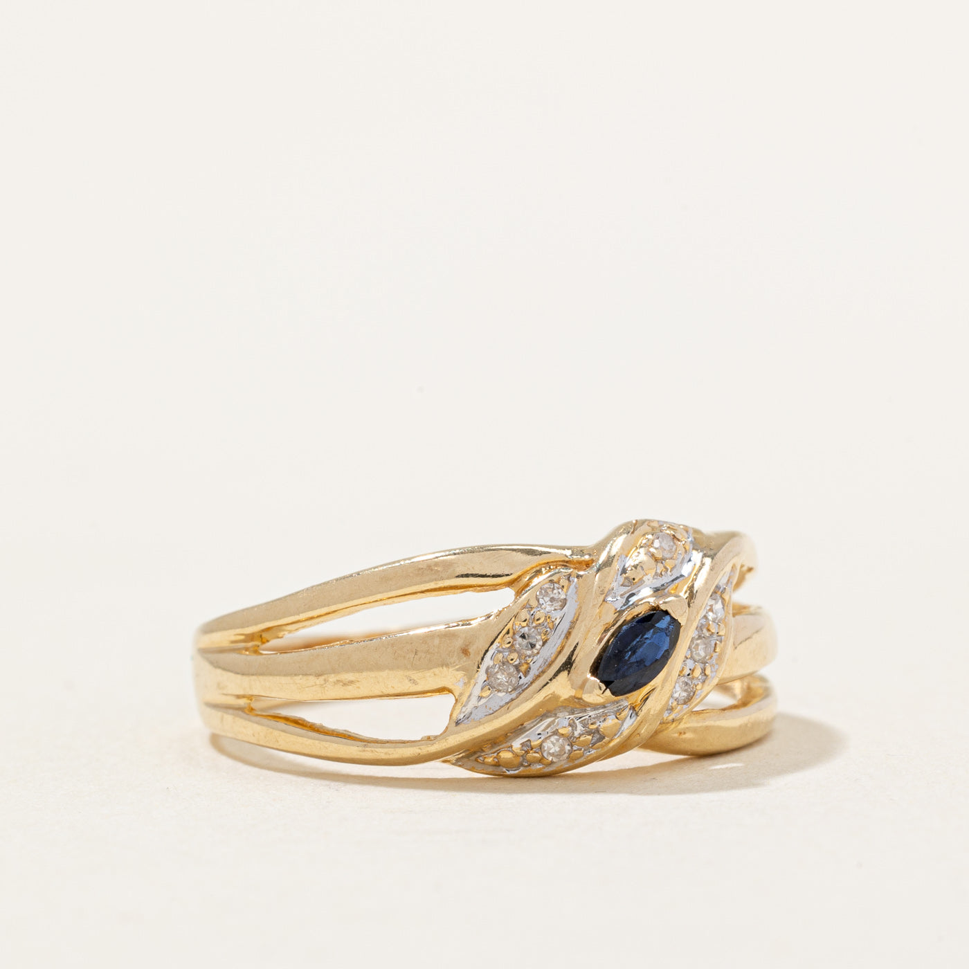 Sapphire & Diamond Ring | 0.07ct, 0.04ctw | SZ 7.25 |