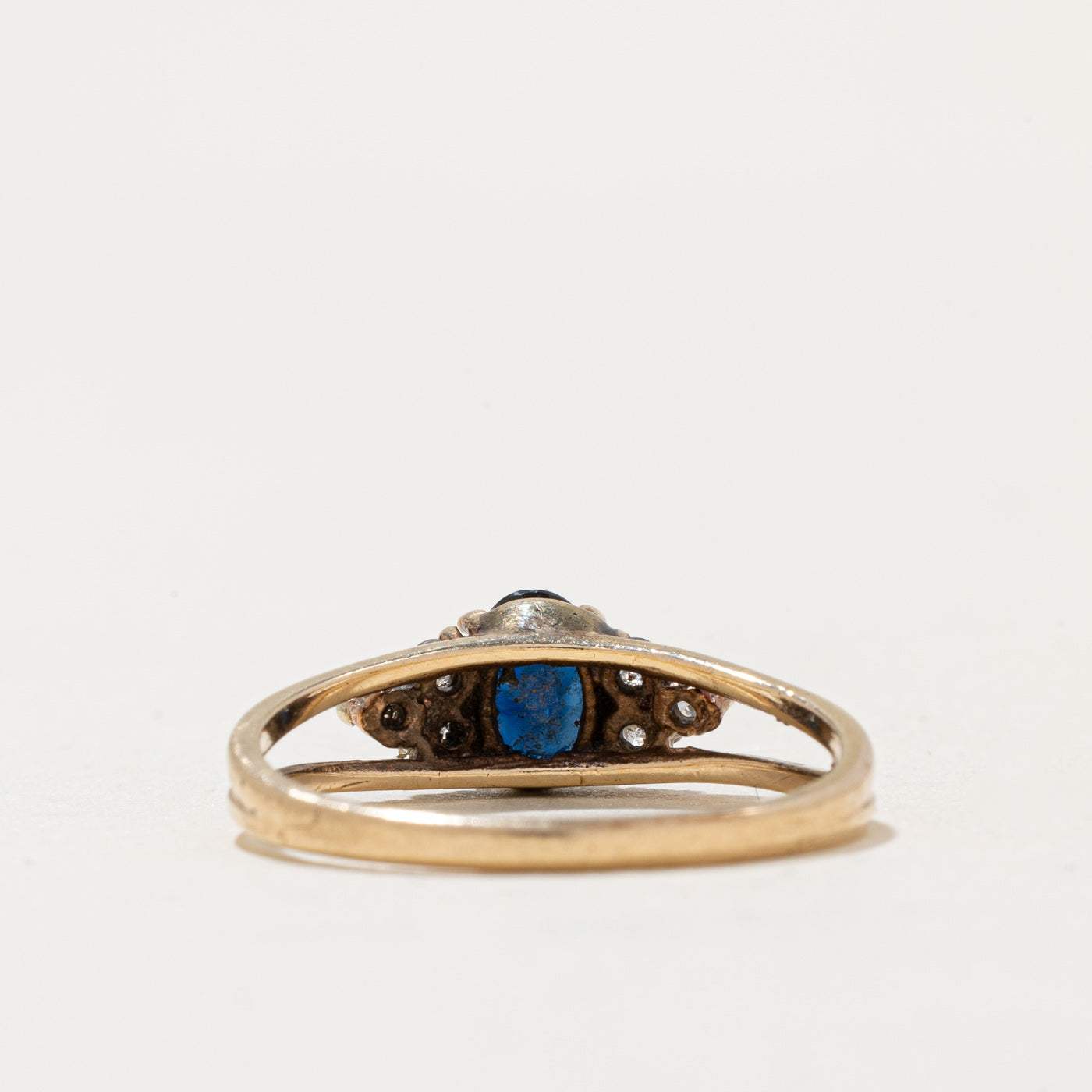Sapphire & Diamond Cocktail Ring | 0.50ct, 0.10ctw | SZ 6.25 |