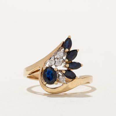 Sapphire & Diamond Cocktail Ring | 0.48ctw, 0.04ctw | SZ 7 |