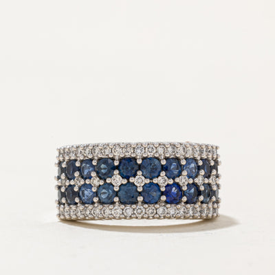 Sapphire & Diamond Cocktail Ring | 2.24ctw, 0.24ctw | SZ 5.75 |