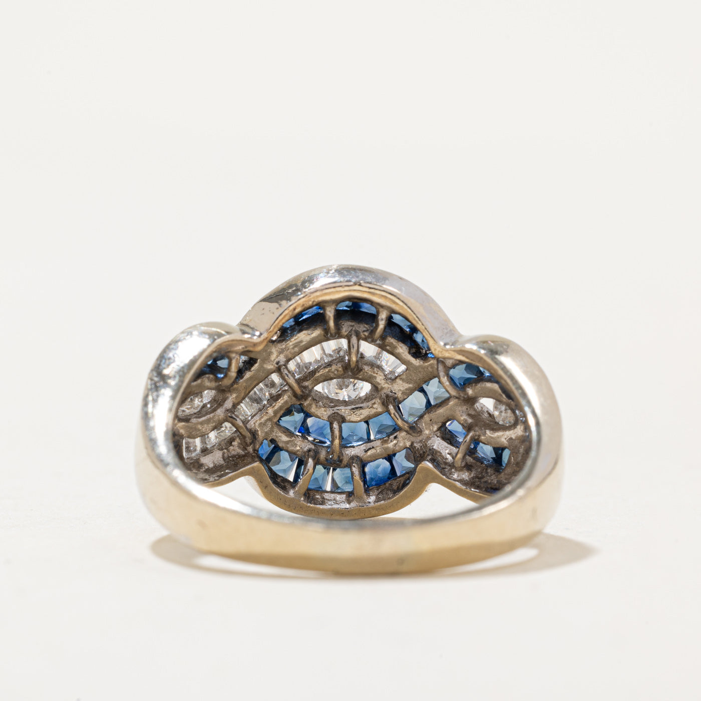 Bague cascade en diamants et saphirs | 1,45 ct, 0,75 ct | Taille 7,25 | 
