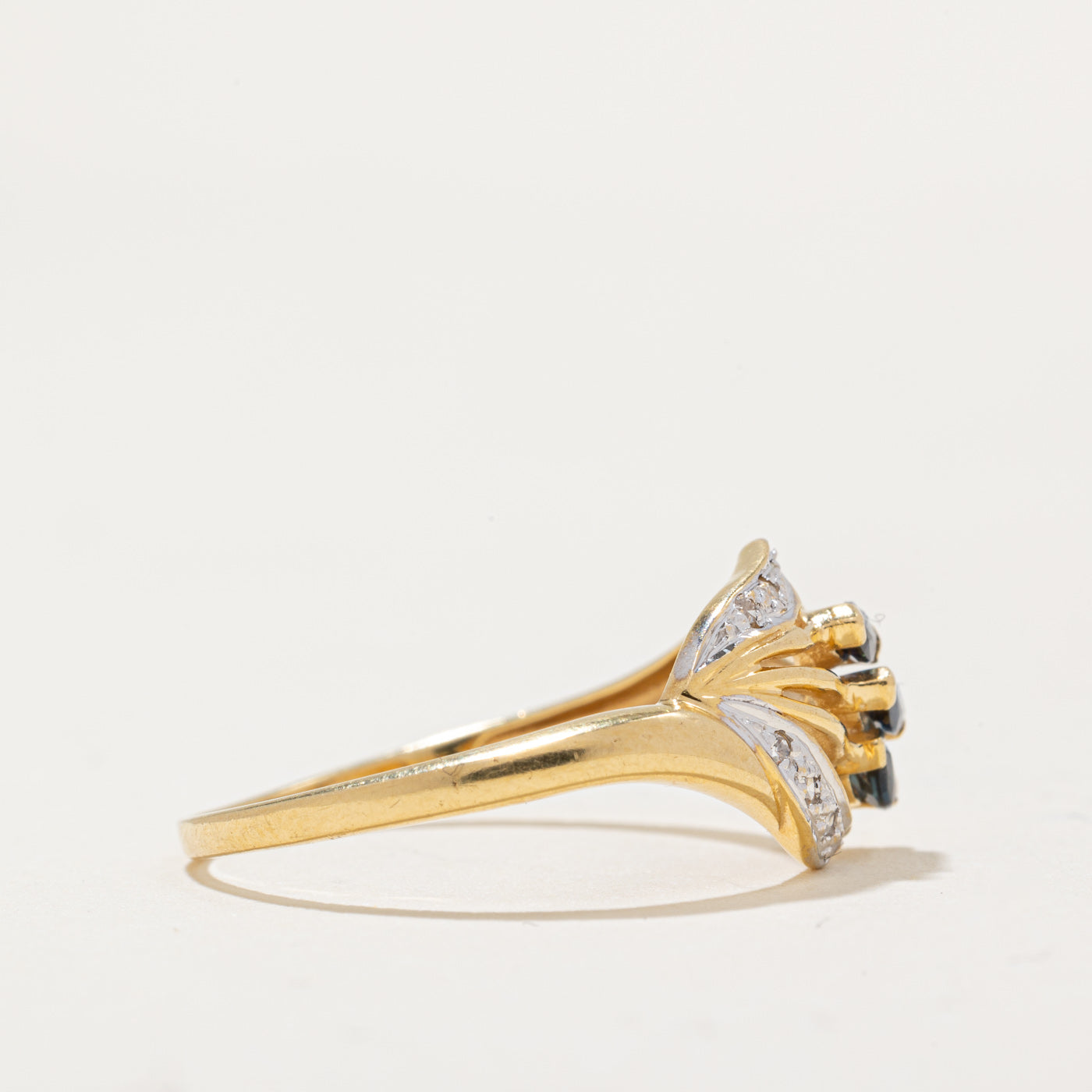 Sapphire & Diamond Cocktail Ring | 0.12ctw, 0.03ctw | SZ 6.75 |