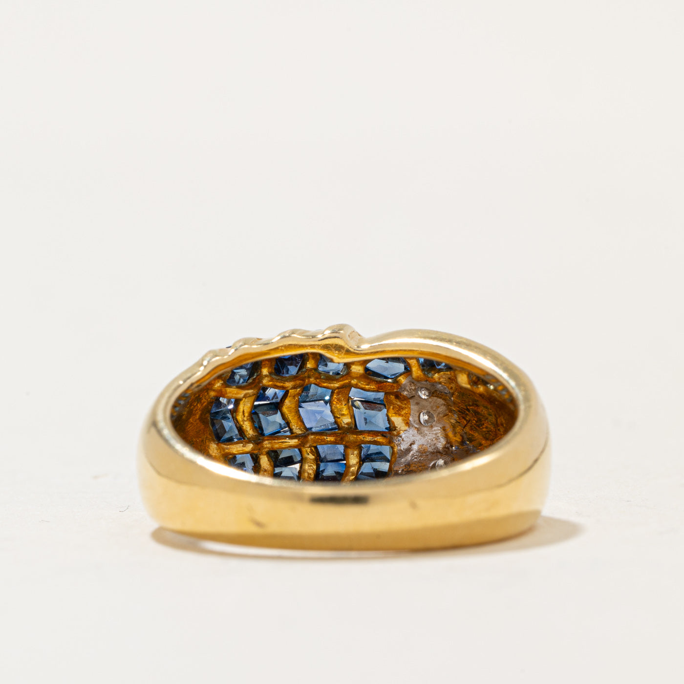 Sapphire & Diamond Waterfall Ring | 0.80ctw, 0.03ctw | SZ 6 |