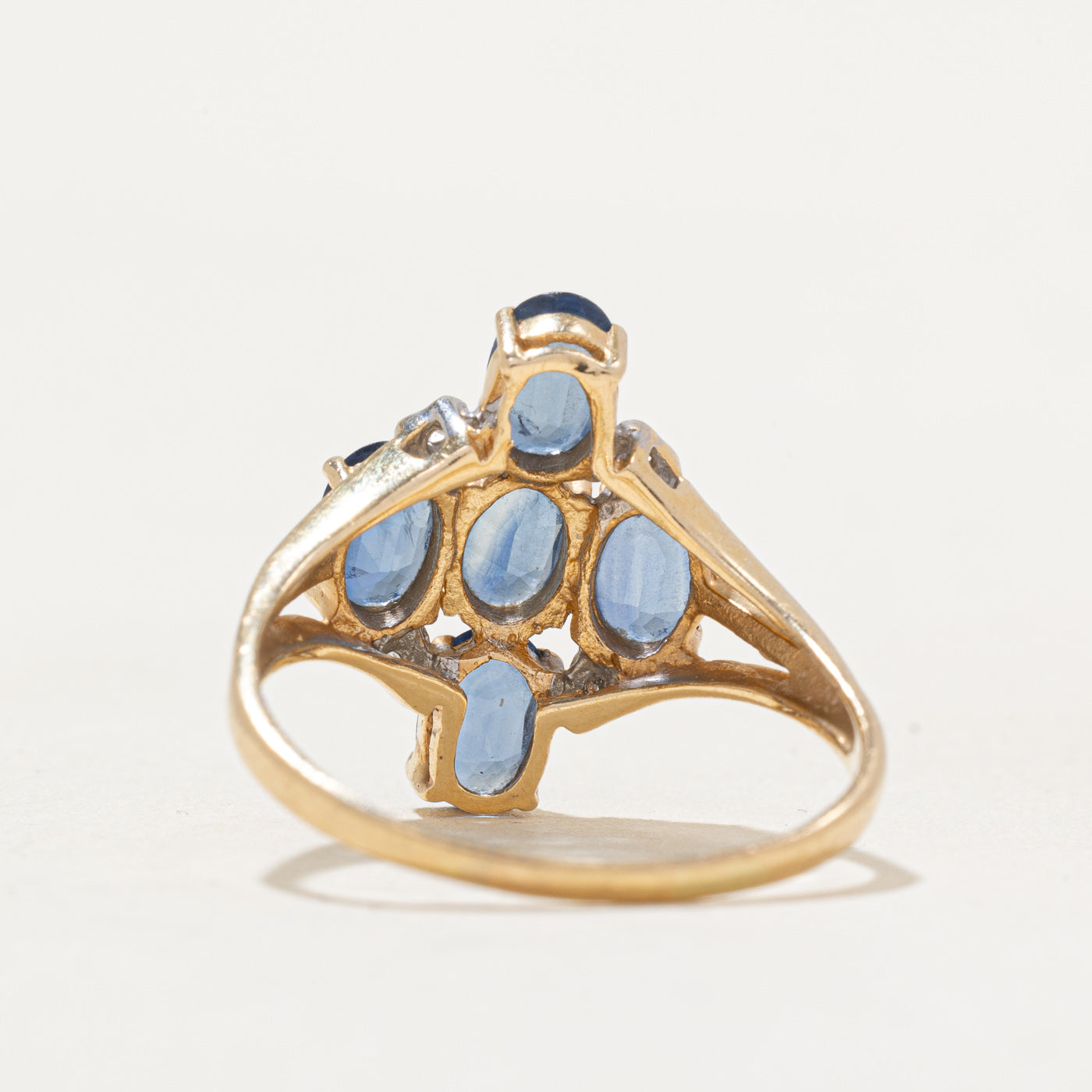 Sapphire & Diamond Cocktail Ring | 2.00ctw, 0.008ctw | SZ 7.75 |