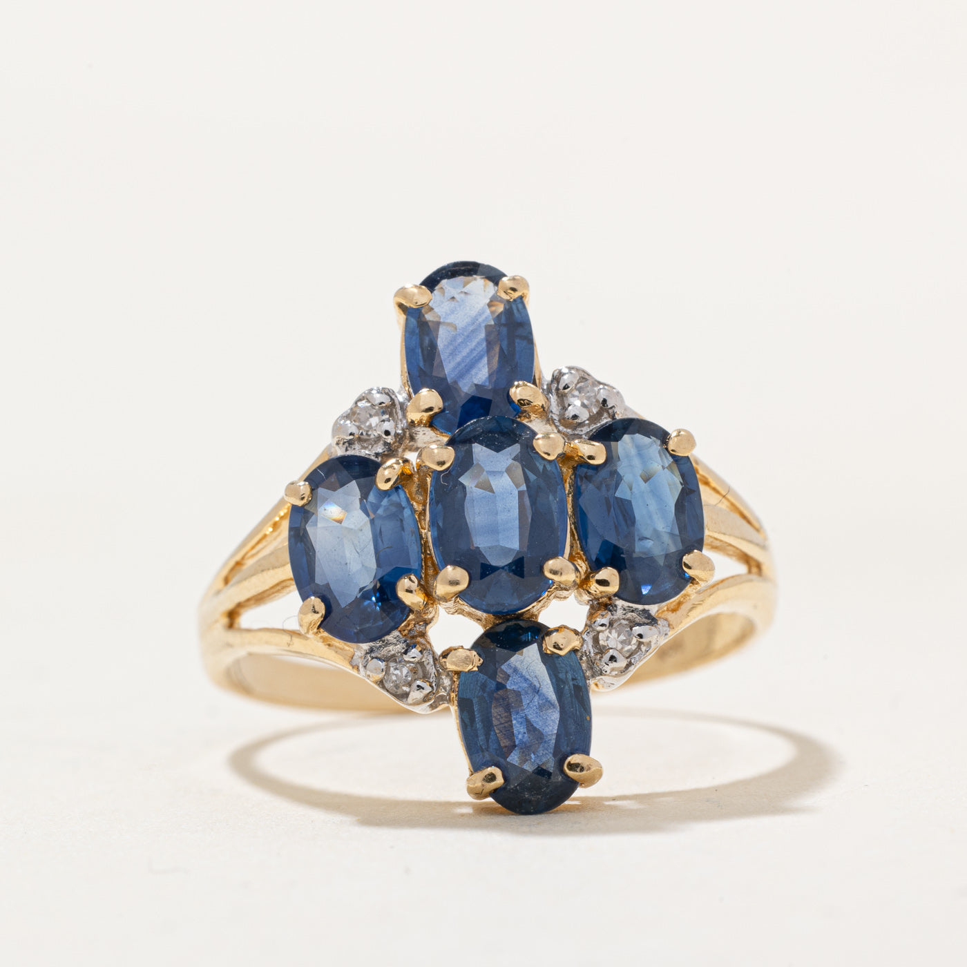 Sapphire & Diamond Cocktail Ring | 2.00ctw, 0.008ctw | SZ 7.75 |