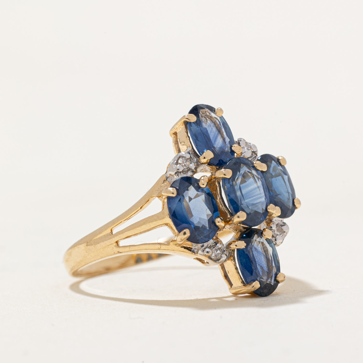 Sapphire & Diamond Cocktail Ring | 2.00ctw, 0.008ctw | SZ 7.75 |
