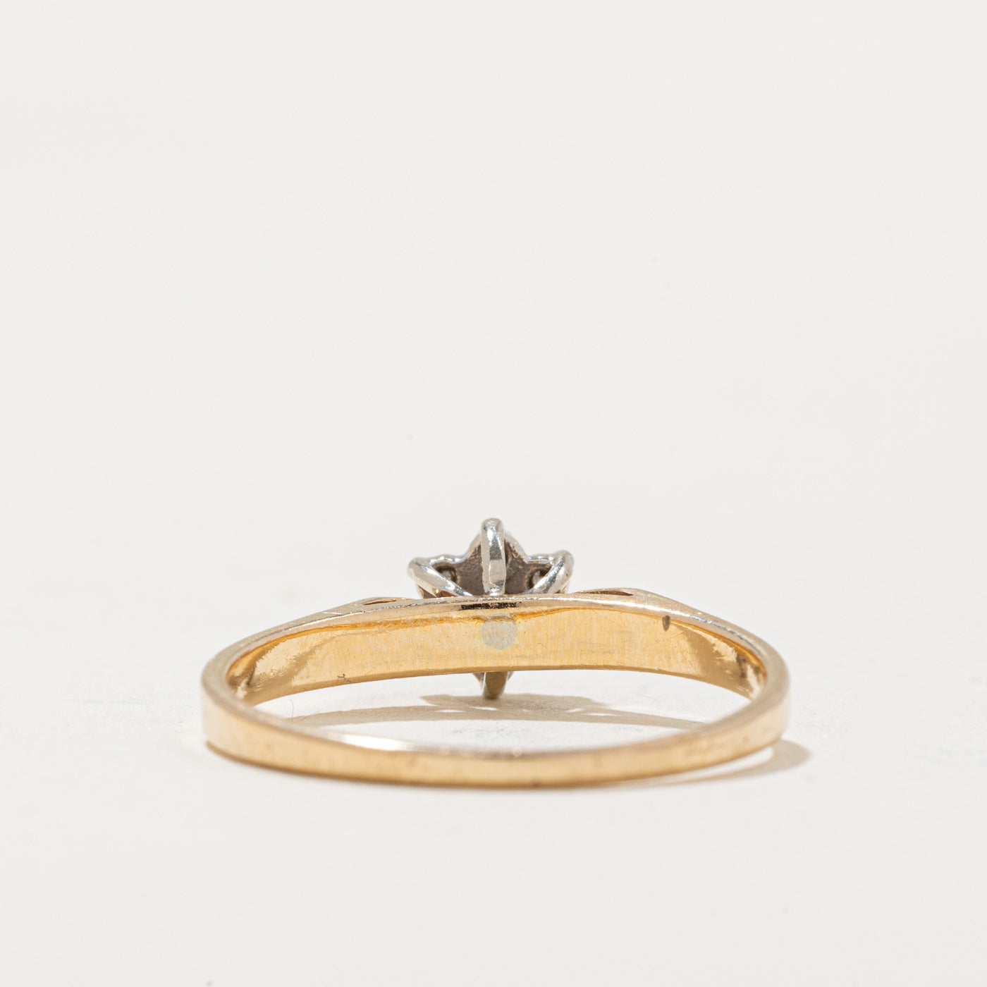 Blue & Clear Sapphire Ring | 0.10ctw | SZ 6.5 |