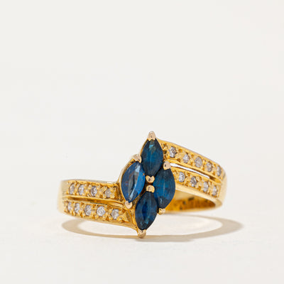Synthetic Spinel & Natural Diamond Ring | 0.50ctw, 0.10ctw | SZ 7.75 |