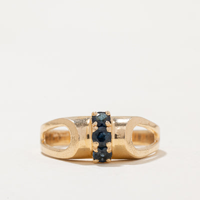 Sapphire Cocktail Ring | 0.36ctw | SZ 8 |