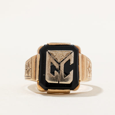 Onyx Signet Ring | 2.90ct | SZ 9.75 |