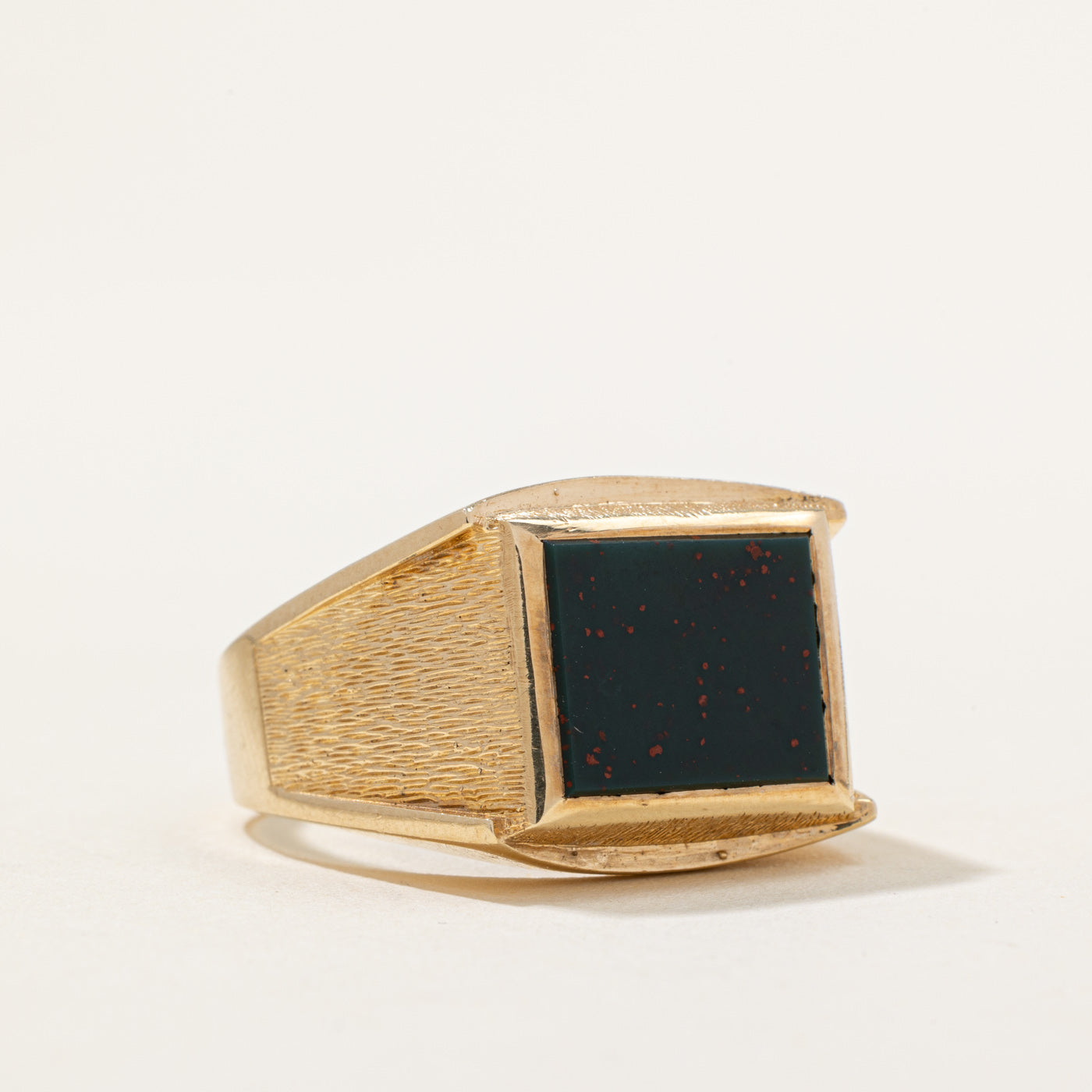 Bloodstone Signet Ring | 1.76ct | SZ 9.5 |