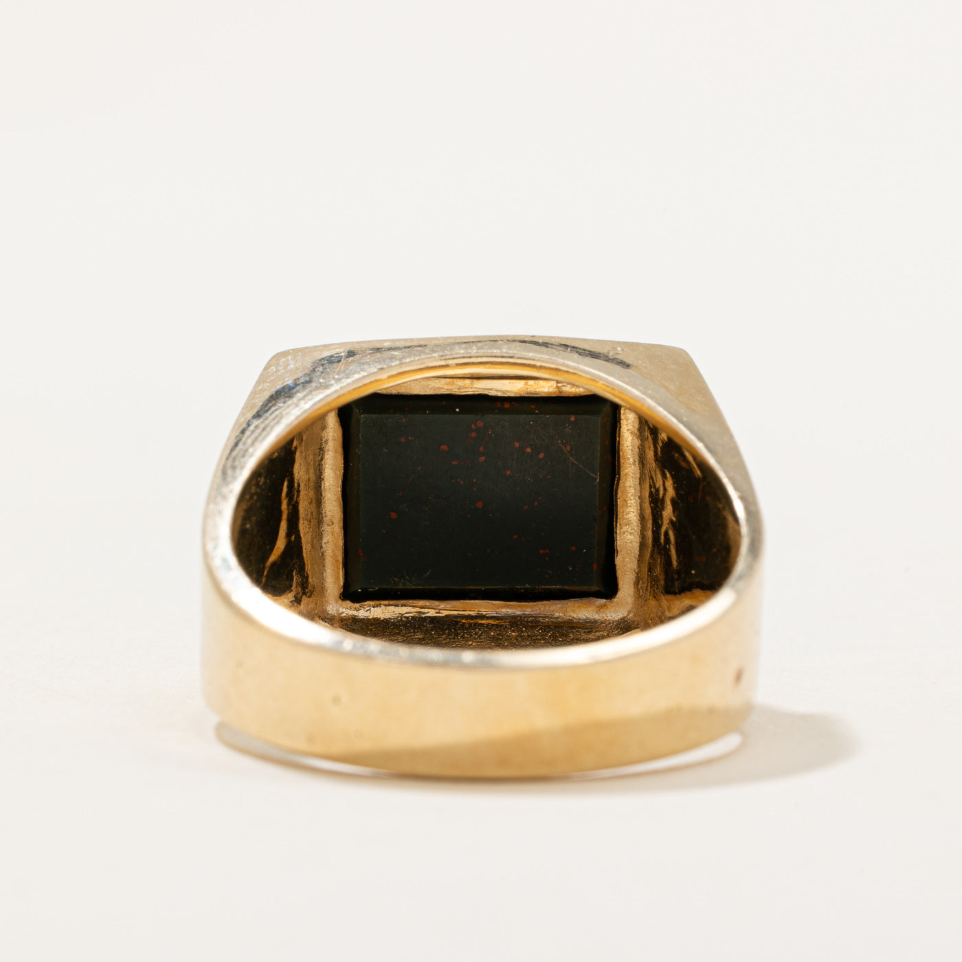 Bloodstone Signet Ring | 1.76ct | SZ 9.5 |