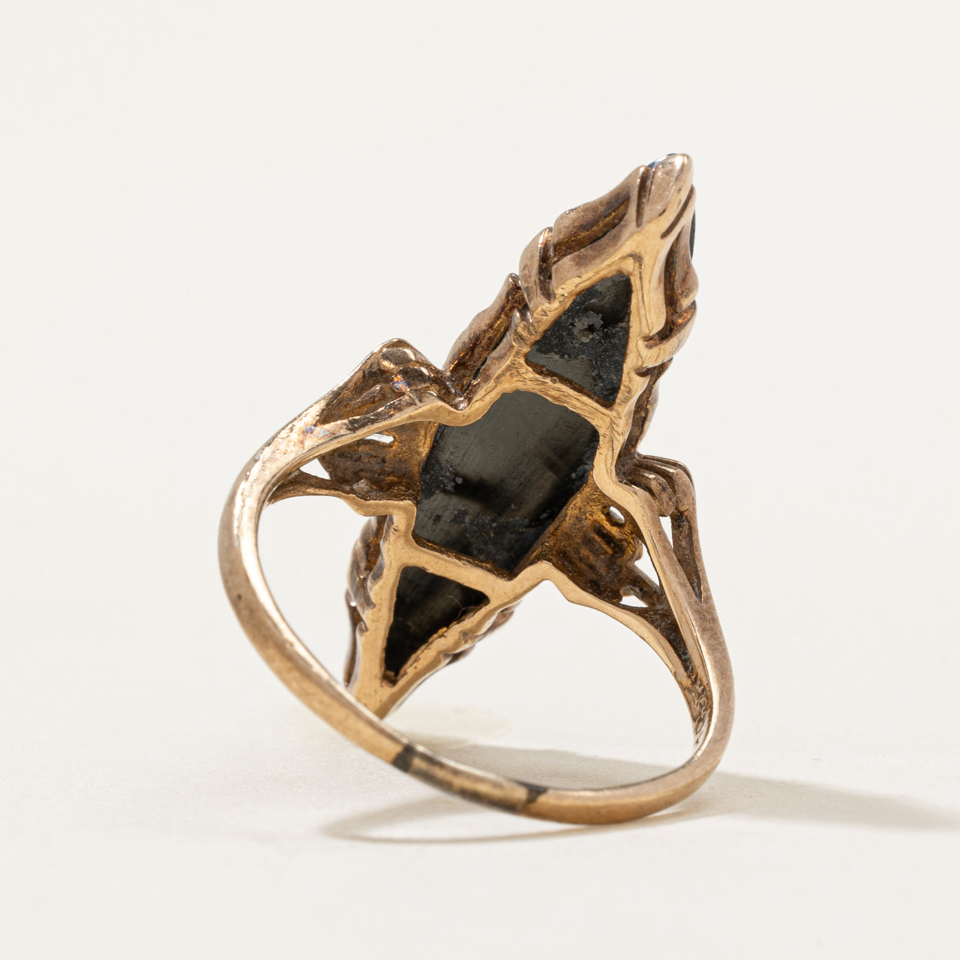 Hematite Navette Ring | 3.20ct | SZ 5 |