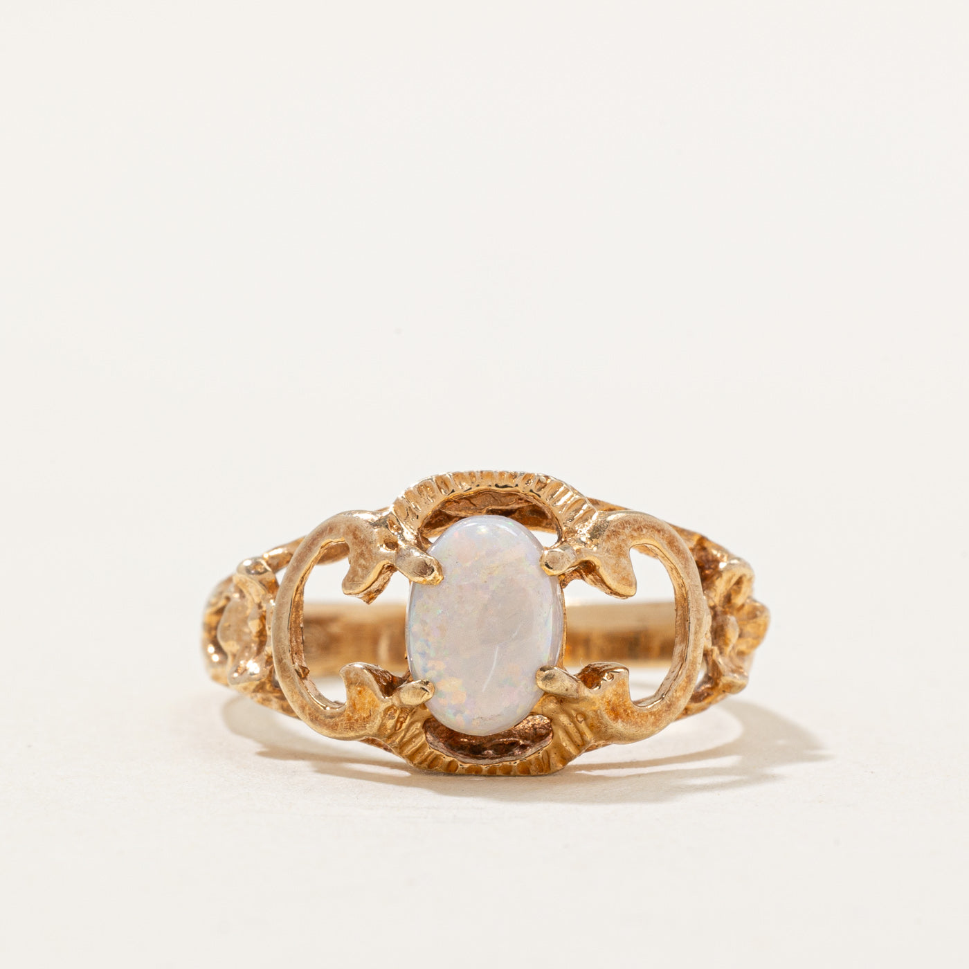 Vintage Canadian Opal Cocktail Ring | 0.36ct | SZ 5.5 |
