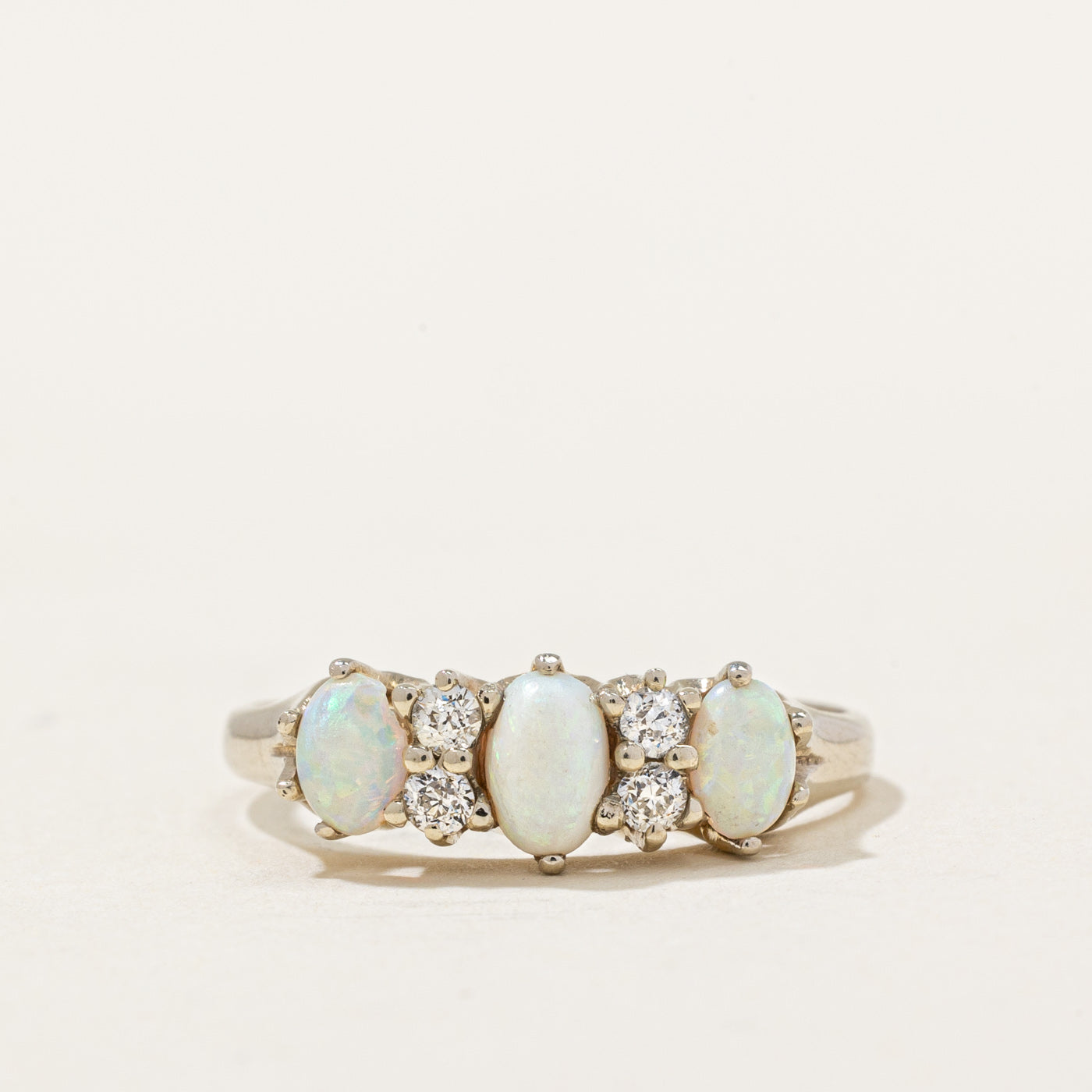 Birks' Opal & Diamond Ring | 0.45ctw, 0.08ctw | SZ 5.5 |