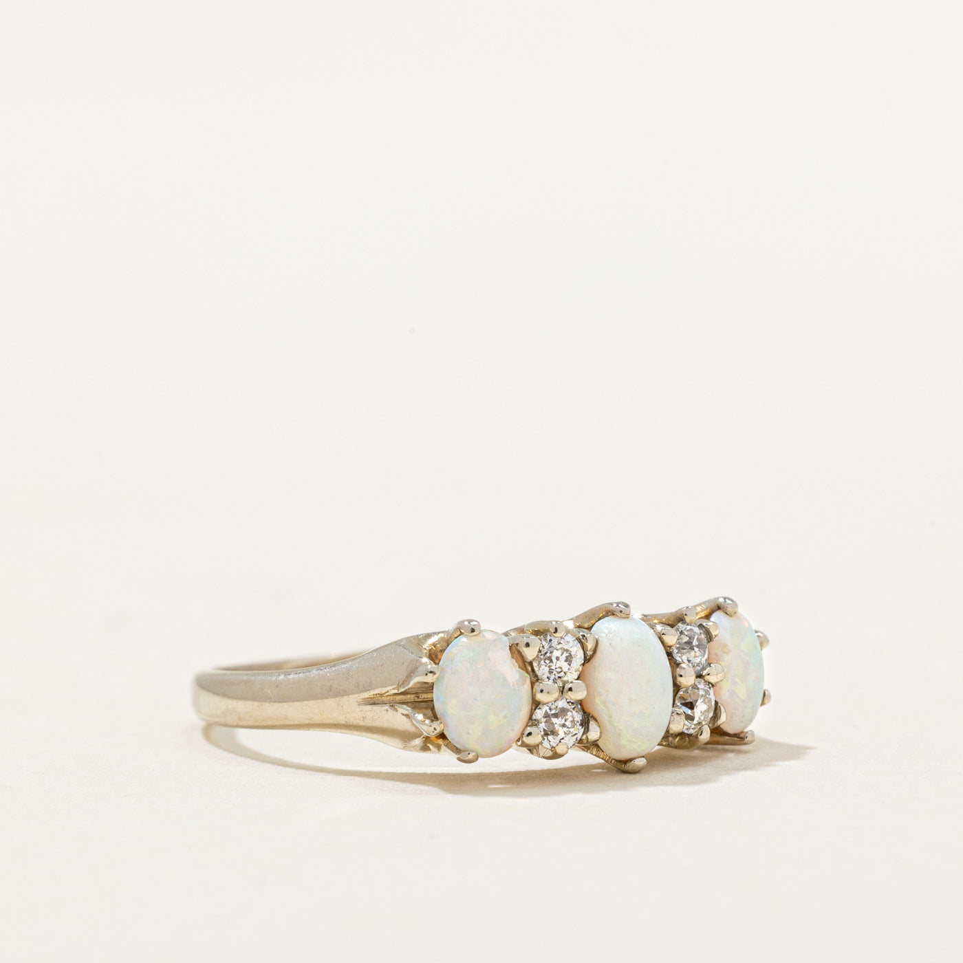 Birks' Opal & Diamond Ring | 0.45ctw, 0.08ctw | SZ 5.5 |