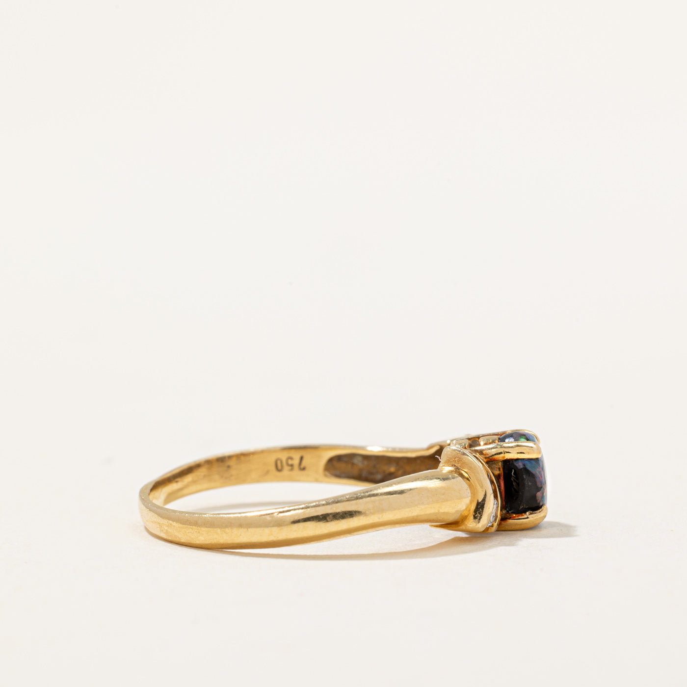 Mosaic Opal & Diamond Ring | 0.10ct, 0.04ctw | SZ 6.75 |